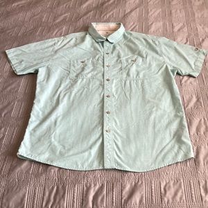 Men’s Kuhl mint green button up shirt size XL in excellent condition